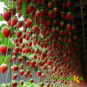 Клубника ампельная Анастасия купить по цене от 370р. в интернет-магазине «Посадика» с доставкой почтой в в Москве и по всей России – [изображение №1].